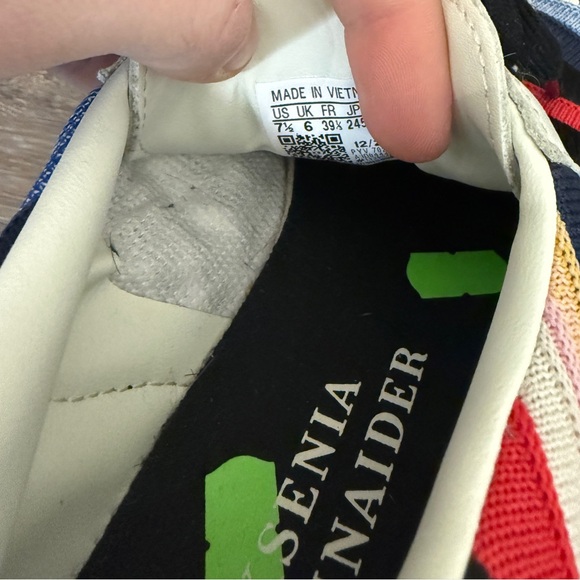Adidas x Kesenia Schnaider Sambae Black Multicolor Gum Striped Casual Sneakers - Picture 6 of 6